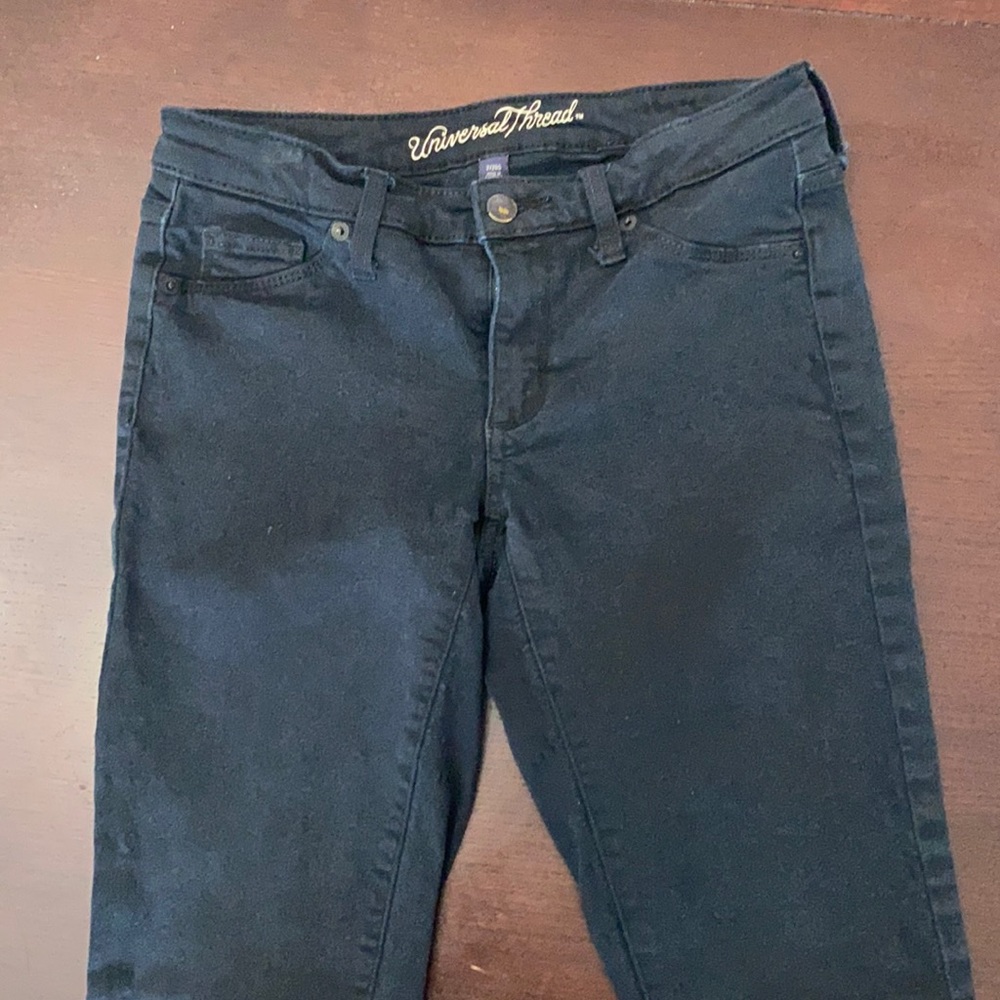 mid rise jegging black